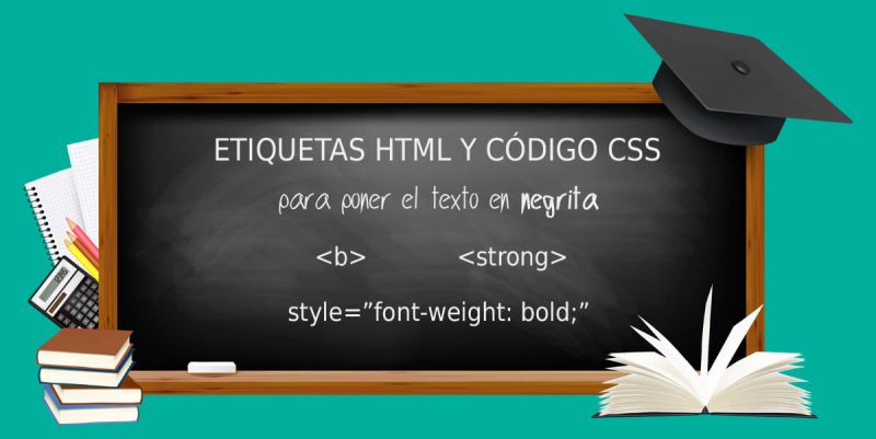 Cómo poner un texto en negrita con HTML y CSS