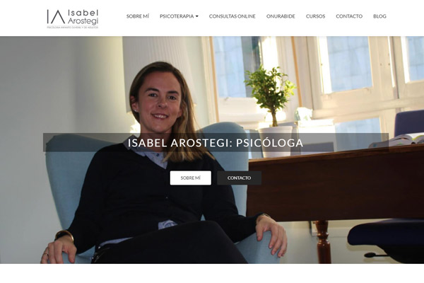 Isabel Arostegi, Psicóloga en Bilbao